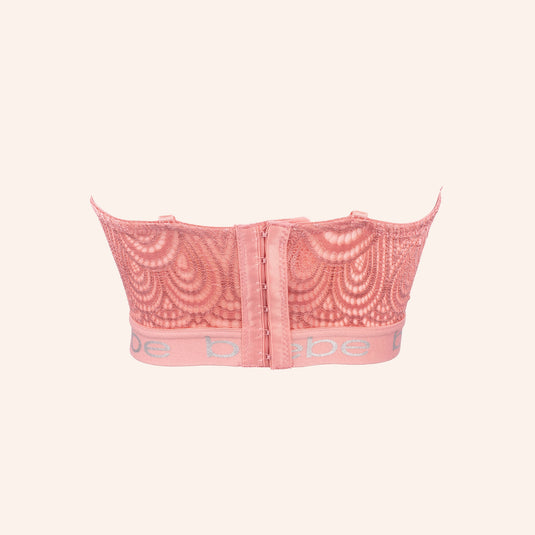 Bebe Lace Strapless Bustier