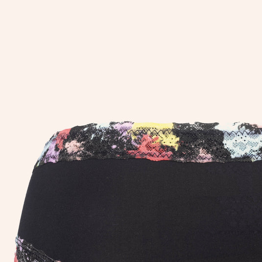 Contrast Floral Lace Brief