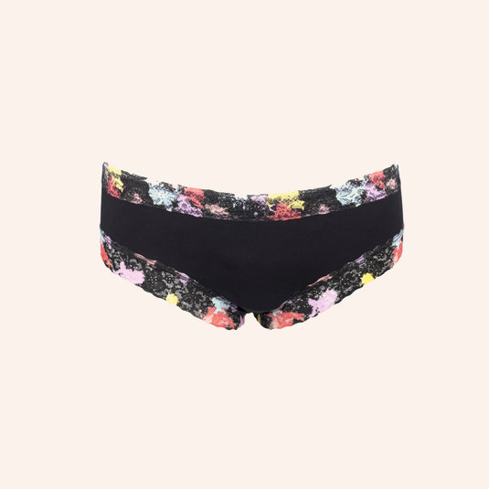 Contrast Floral Lace Brief