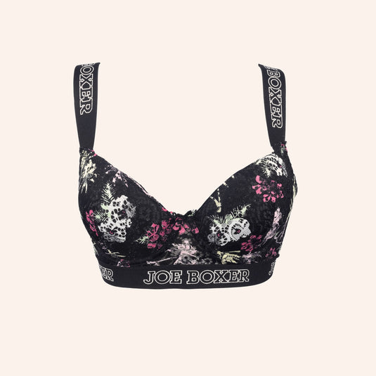 Floral Elegance Lace Bra by Joe Boxer