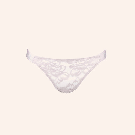 Sheer Floral Mesh String Thong
