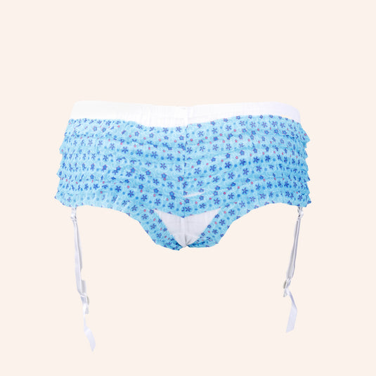 Summer Vibe Mesh & Lace Garter Belt