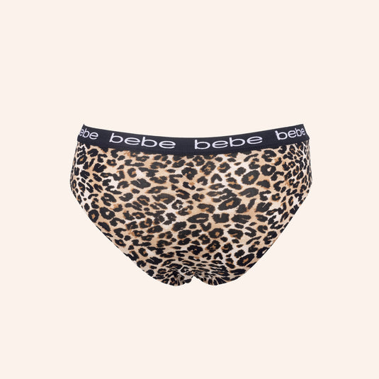 bebe Bikini Leopard Print Panty