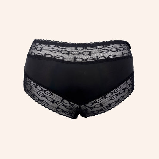 bebe Burnout Mesh Boy Shorts