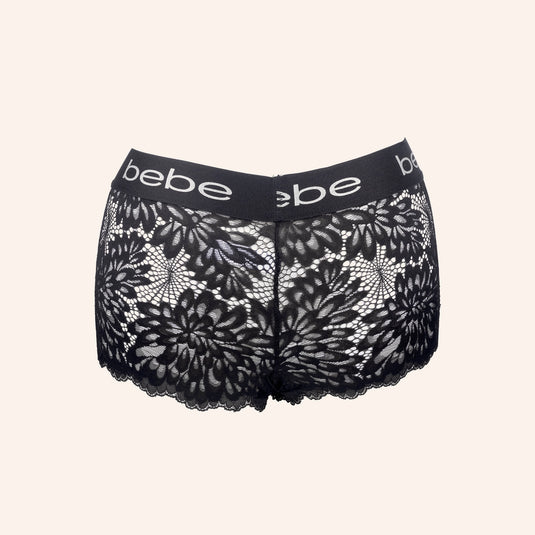 bebe Floral Lace Boyshorts