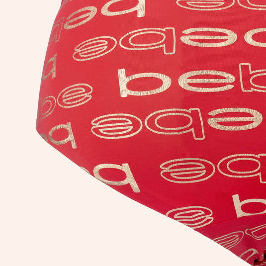 bebe Hipster All-Over Gold Logo Underwear