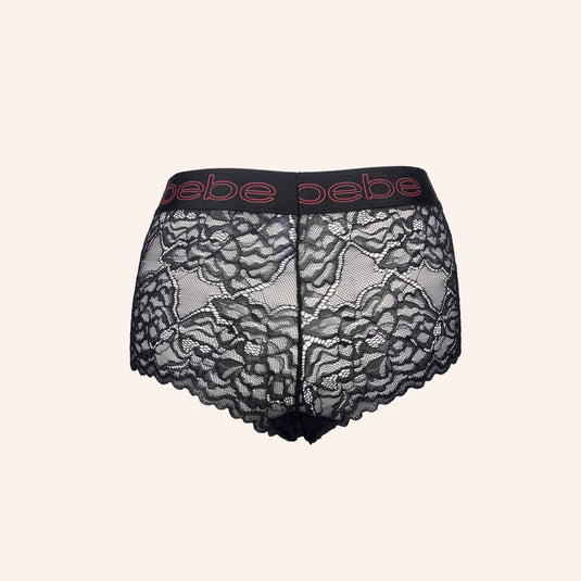 bebe Keyhole Lace Boyshorts