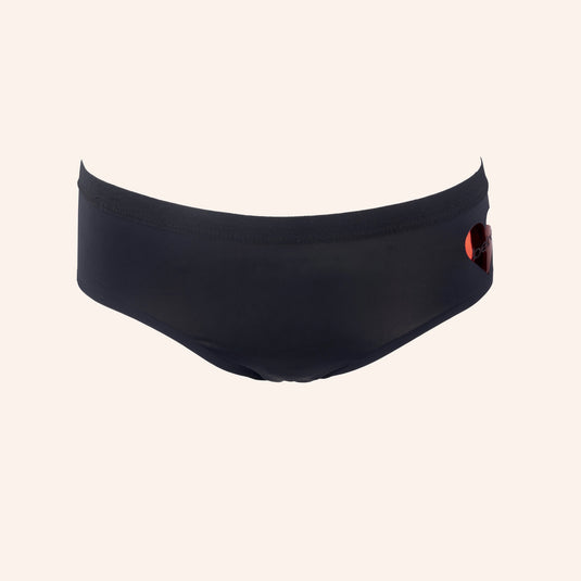 bebe Metallic Heart Cutout Hipster Briefs