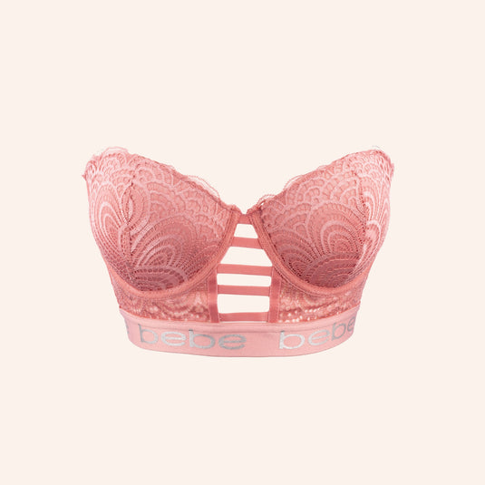 Bebe Lace Strapless Bustier