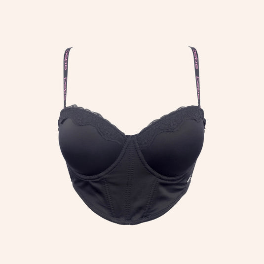 Bebe Longline Satin Bra