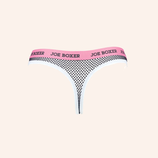 Joe Boxer Fishnet String Thong