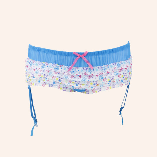 Summer Vibe Mesh & Lace Garter Belt