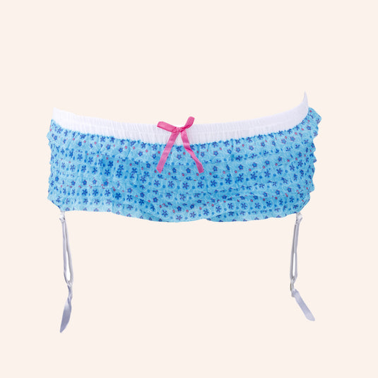 Summer Vibe Mesh & Lace Garter Belt