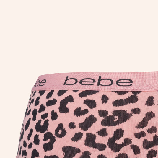 bebe Bikini Leopard Print Panty