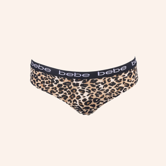 bebe Bikini Leopard Print Panty