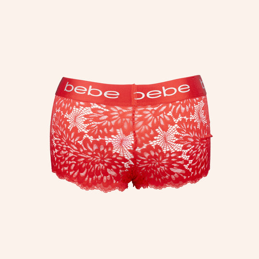 bebe Floral Lace Boyshorts
