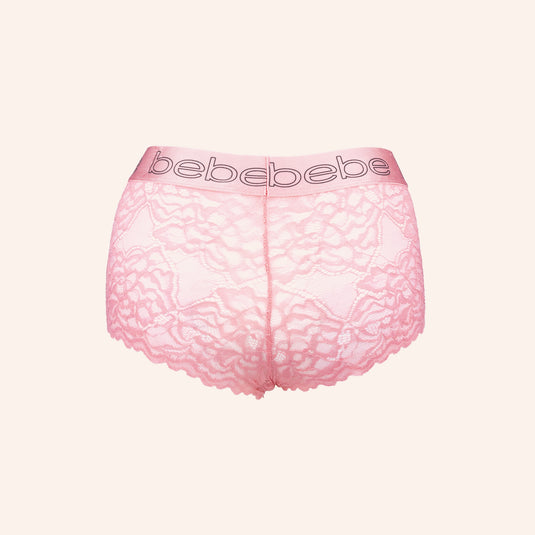 bebe Keyhole Lace Boyshorts