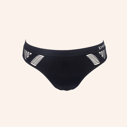 bebe Laser-Cut Seamless Thong