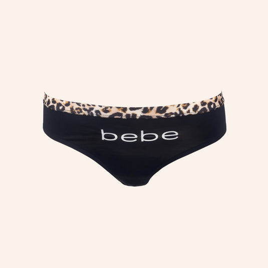 bebe Animal Print Comfort Hipster